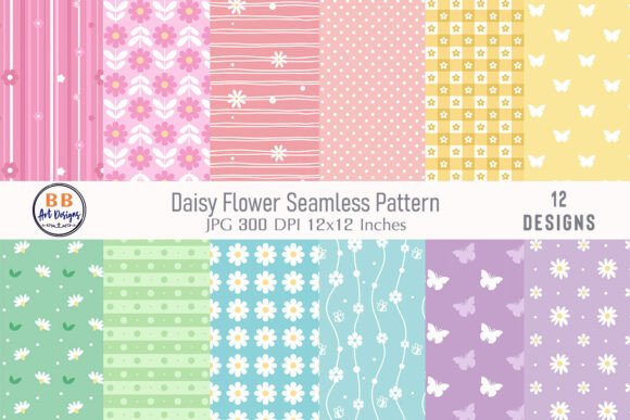 Download Daisy Spring Flower Pattern Floral Paper - Paper Collection