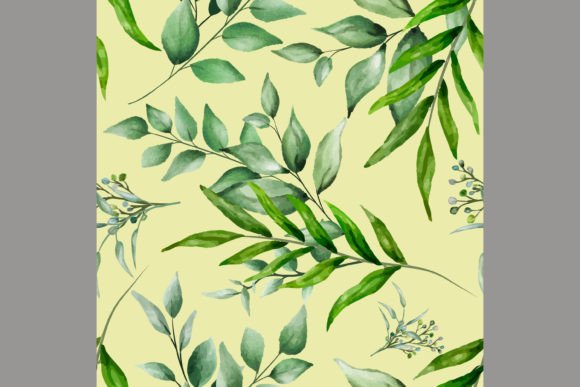 Download Beautiful Watercolor Leaves Pattern - Leaves pattern Collection