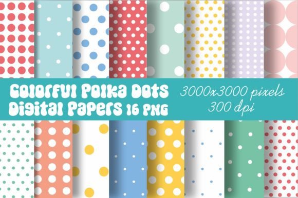 Download Colorful Dots Digital Papers Background - Paper Collection