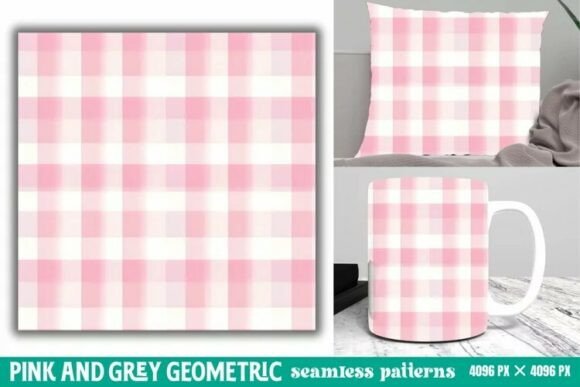 Download Pink and Grey Geometric Digital Paper - Paper Collection