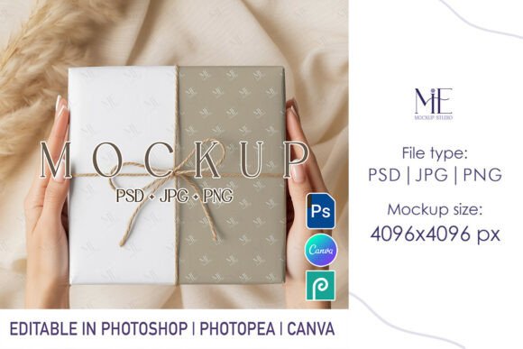 Download Wrapping Paper Mockup PSD Gift Wrap - Paper Collection
