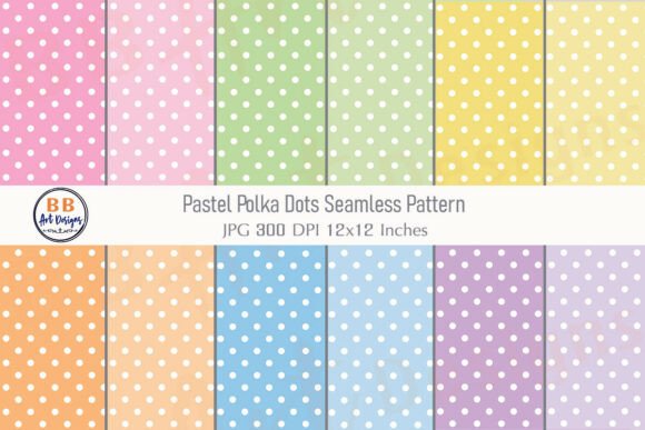 Download Pastel Polka Dots Seamless Pattern Paper - Paper Collection