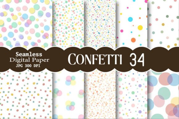 Download Confetti Digital Paper - Paper Collection