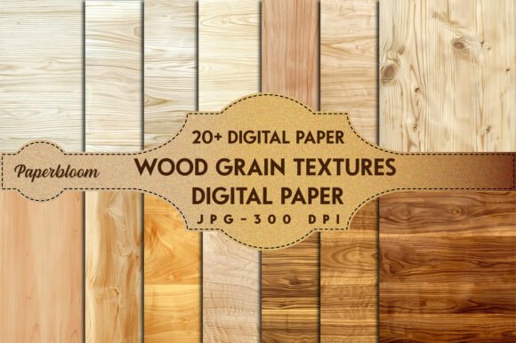 Download Wood Grain Textures Digital Paper - Paper Collection
