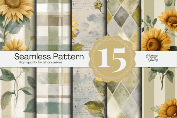 Download 12x12 Sunflower Digital Paper - Paper Collection