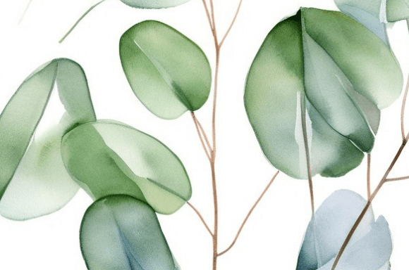 Download Soft Green Watercolor Leaves Pattern Col - Leaves pattern Collection