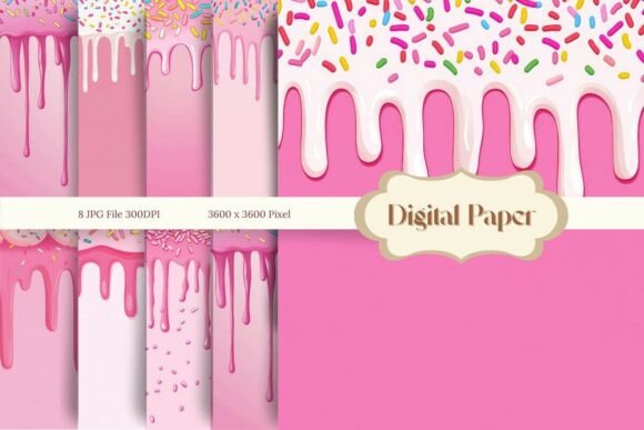 Download Ice Cream Drip Background Wallpaper - Paper Collection