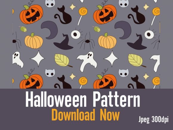 Download Halloween Pattern Background JPEG Paper - Paper Collection