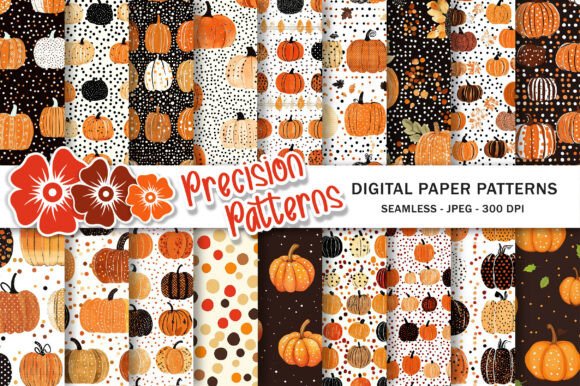 Download Polka Dots Pumpkin Digital Paper - Paper Collection