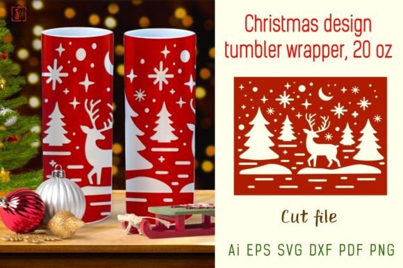 Download Glass/candle Wrapping for Christmas - Premium Resources