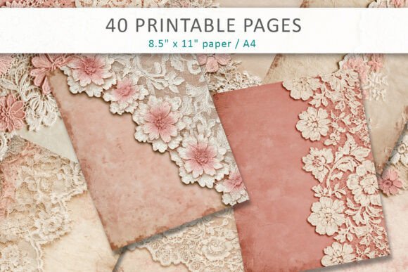 Download Shabby Chic Lace Digital Paper - Paper Collection