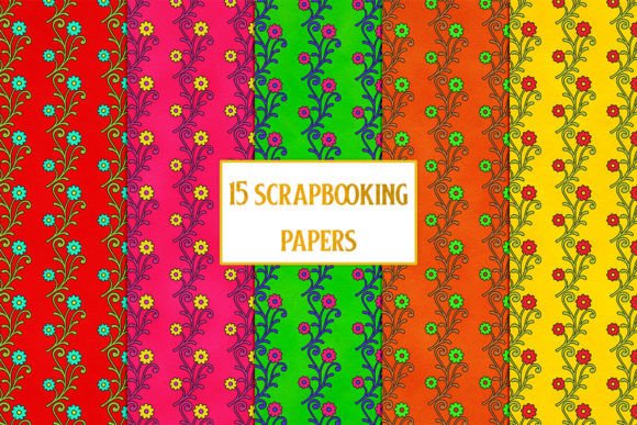 Download 15 Scrapbooking Papers - Paper Collection
