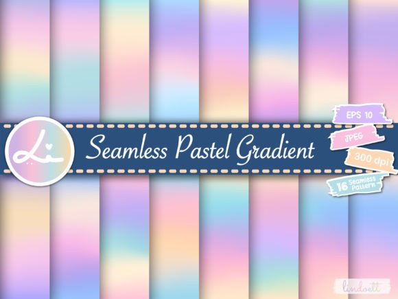 Download Seamless Pastel Gradient Digital Papers - Paper Collection