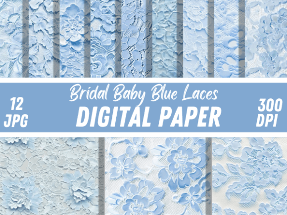 Download Bridal Baby Blue Laces Paper Patterns - Paper Collection