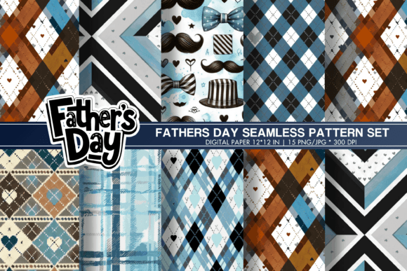 Download Happy Fathers Day Digital Paper Seamless - Paper Collection