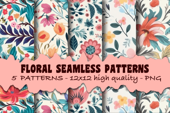 Download Boho Floral Seamless Repeating Patterns - Seamless repeating patterns Collection