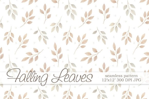 Download Autumn Watercolor Leaves Pattern Print - Leaves pattern Collection