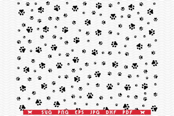Download SVG Dog Footprints, Seamless Wallpaper - Paper Collection