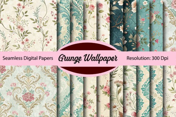 Download Grunge Wallpaper Seamless Digital Paper - Paper Collection
