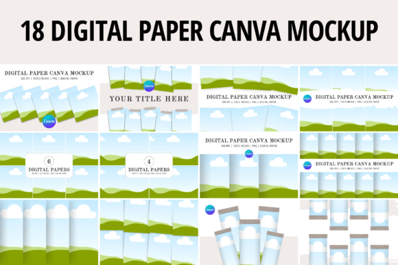 Download Digital Paper Canva Mockup - Paper Collection