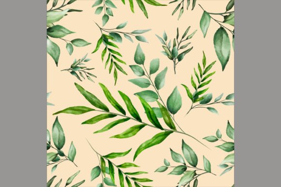 Download Beautiful Watercolor Leaves Pattern - Leaves pattern Collection