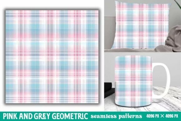 Download Pink and Grey Geometric Digital Paper - Paper Collection