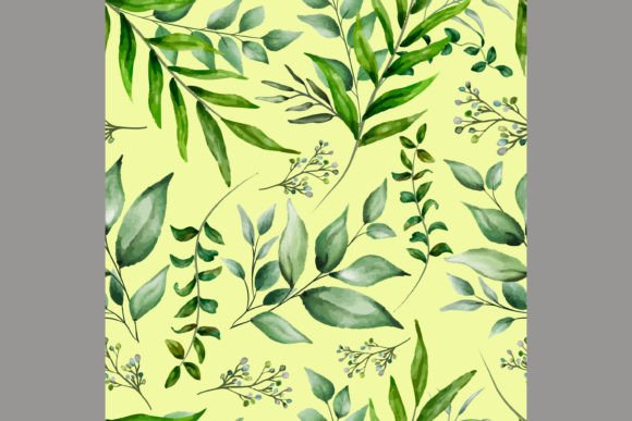 Download Beautiful Watercolor Leaves Pattern - Leaves pattern Collection