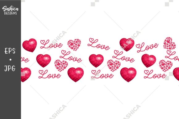 Download Heart and Pot Leaves Pattern Border - Premium Resources