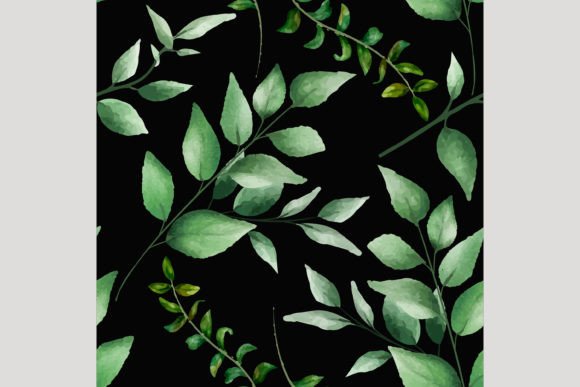 Download Beautiful Watercolor Leaves Pattern - Leaves pattern Collection