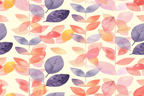 Download Watercolor Leaves Pattern - Leaves pattern Collection