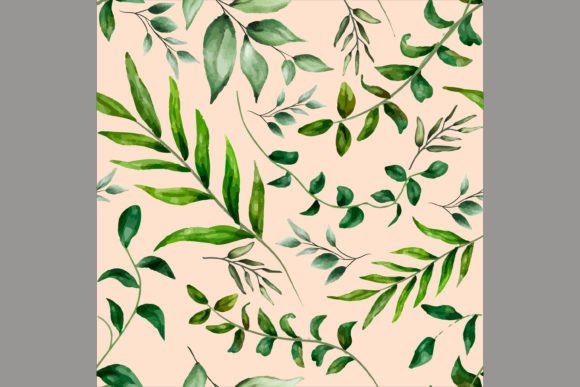 Download Beautiful Watercolor Leaves Pattern - Leaves pattern Collection