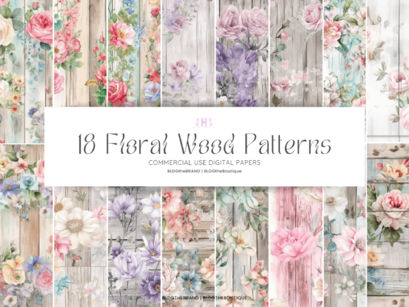 Download Floral Wood Seamless Repeating Patterns - Seamless repeating patterns Collection