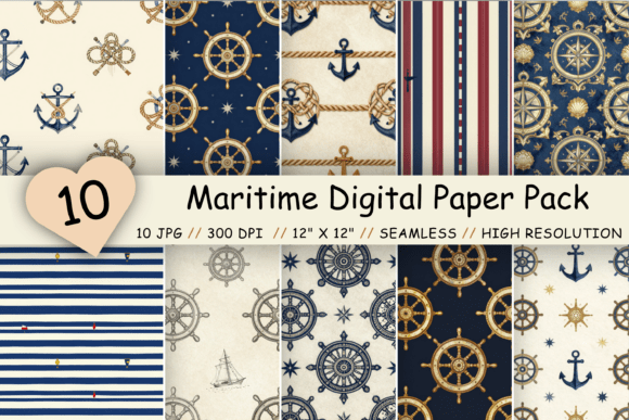 Download Maritime Digital Paper Pack, Classic - Paper Collection