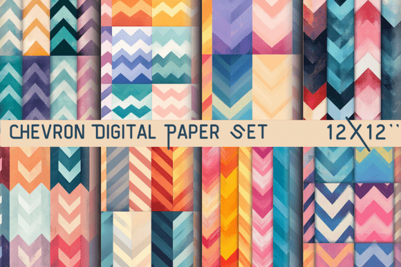 Download Chevron Digital Paper Set - Paper Collection