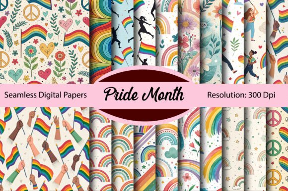 Download Pride Month Seamless Digital Paper - Paper Collection